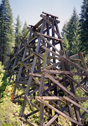 Other side of trestle after collapse